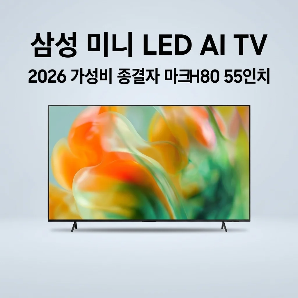 삼성 2026 Mini LED AI TV MH80 55인치 KU55MH80AFXKR 가성비 종결자