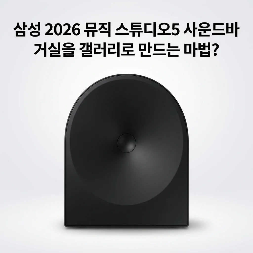 삼성 2026 Music Studio5 사운드바, 거실을 갤러리로 만드는 마법?