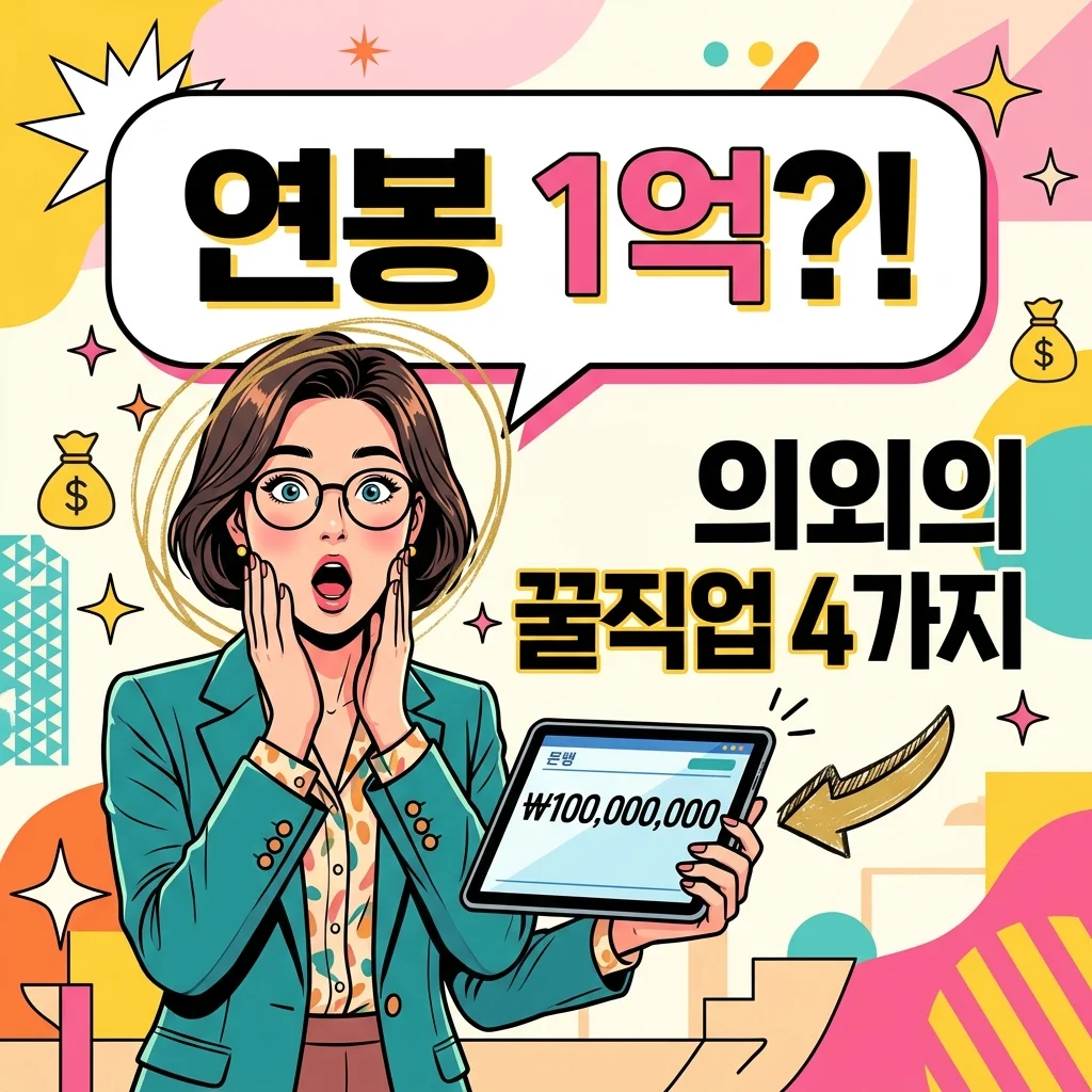 고소득직업 억대 연봉 의외로 쉬웠다? 나만 몰랐던 숨은 직업 BEST 4