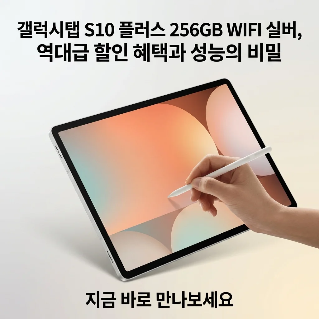 갤럭시탭 S10 플러스 256GB WIFI 실버, 역대급 할인 혜택과 성능의 비밀