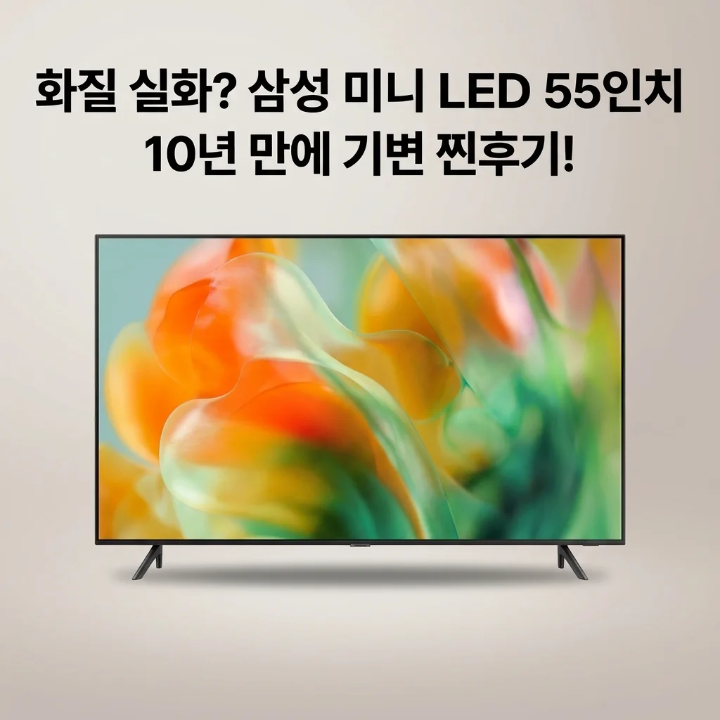 삼성 Mini LED AI TV KU55MH80AFXKR 55인치 화질 실화? 10년 만에 바꾼 찐후기
