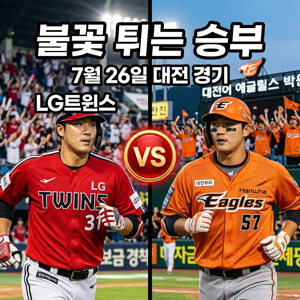 2026년 07월 26일 LG 트윈스 한화 이글스 경기 분석 및 결과 요약