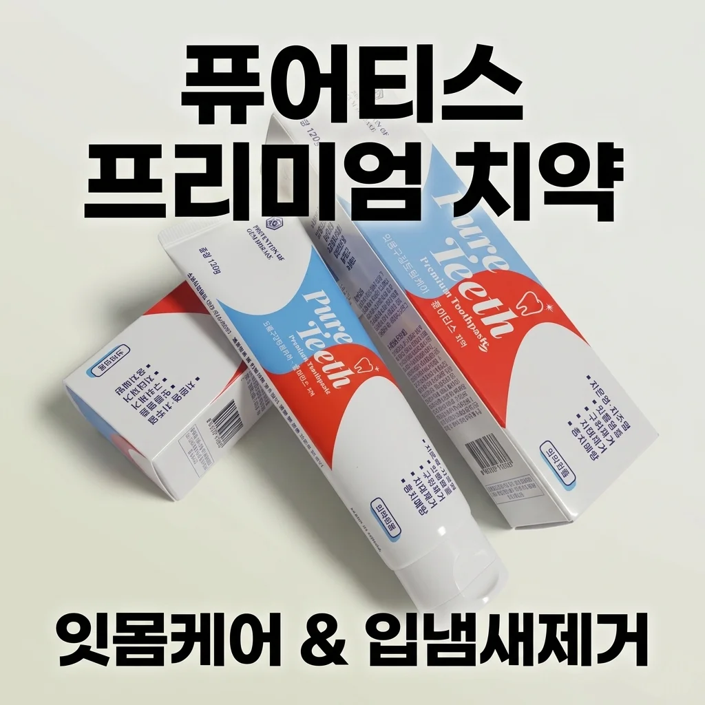 퓨어티스 프리미엄 치약 잇몸케어 입냄새제거, 조선제약이 만든 성분 안심 꿀템