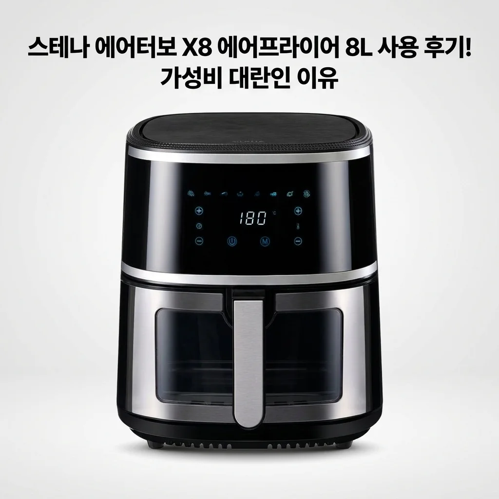 스테나 에어터보 X8 에어프라이어 8L 사용 후기! 가성비 대란인 이유