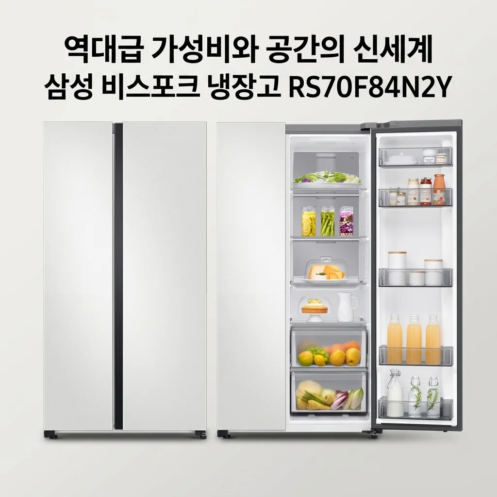 삼성 비스포크 냉장고 RS70F84N2Y 852L, 2025년형 역대급 가성비와 공간의 신세계