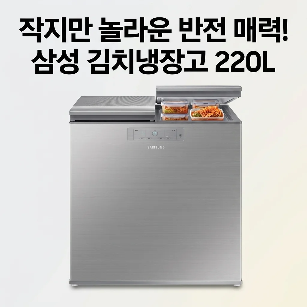 삼성 김치냉장고 뚜껑형 1등급 220리터 RP22C 미니 소형의 반전 매력