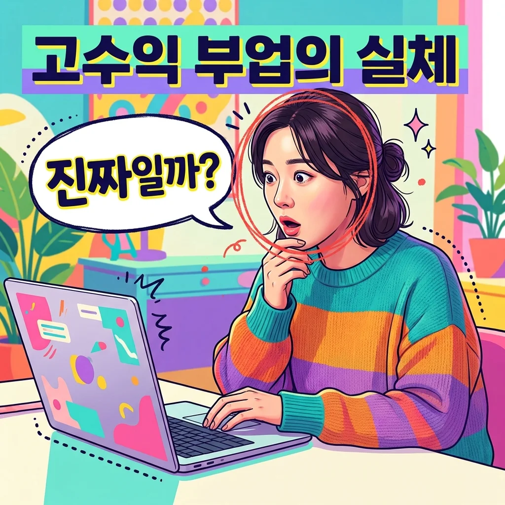 고수익부업 월 300 벌려다 깨달은 현실... 진짜 돈 되는 순위