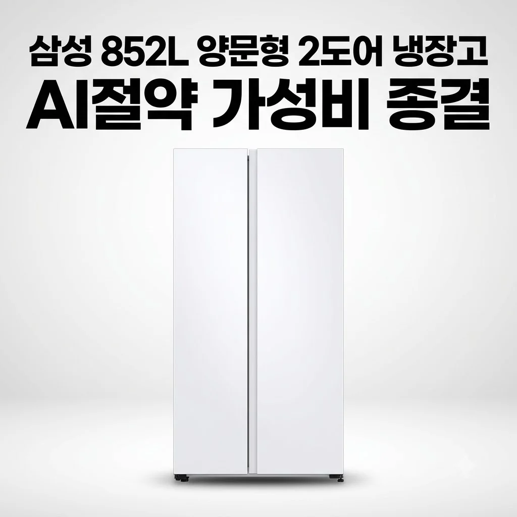 삼성 냉장고 양문형 2도어 852L AI절약모드 가성비 종결자 후기
