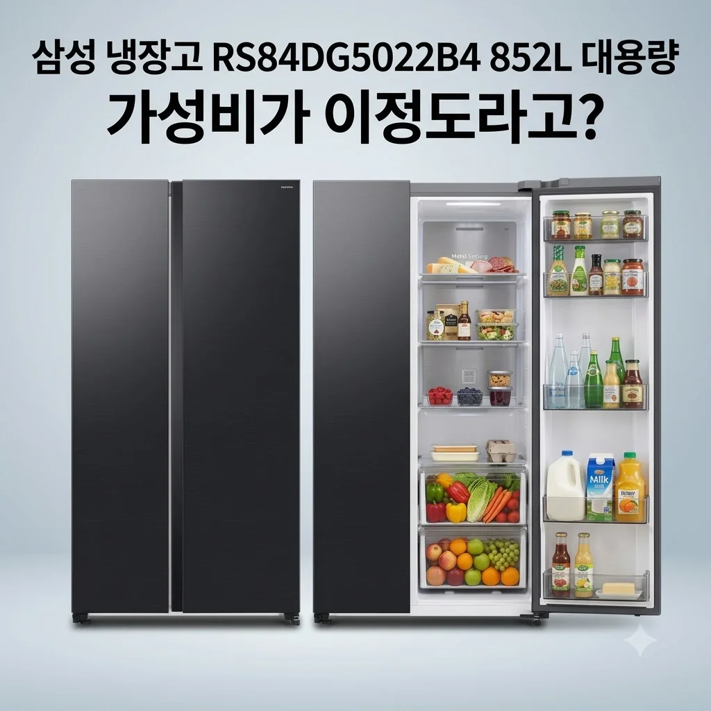 삼성 냉장고 RS84DG5022B4 852L 대용량 가성비가 이정도라고?