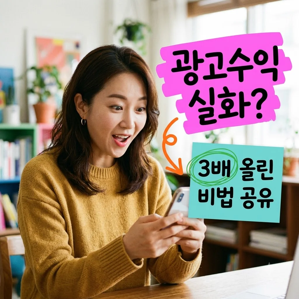 광고수익 아직도 이대로? 직접 해보고 3배 올린 진짜 방법