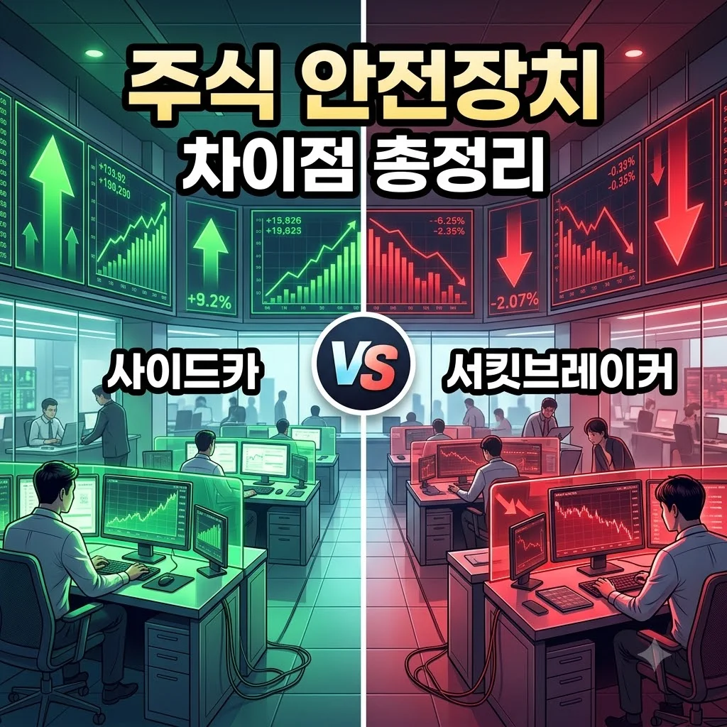 주식 사이드카 뜻 발동 기준과 서킷브레이커 차이점 완벽 정리