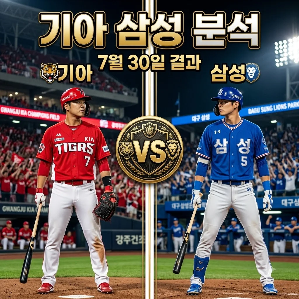 2026년 07월 30일 KIA 타이거즈 삼성 라이온즈 경기 결과 및 결정적 승부처 분석