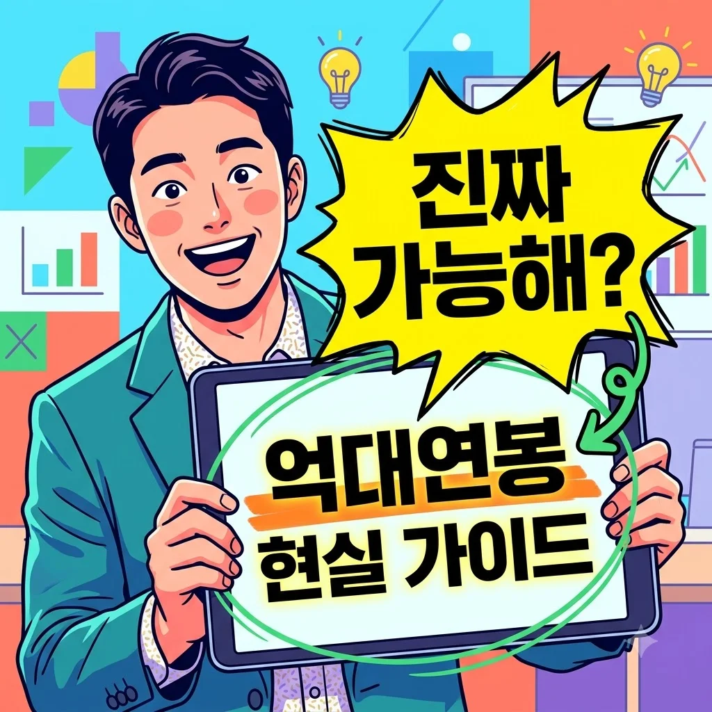 억대연봉, 실제로 찍어보니 의외로 '이것'이 핵심이었습니다