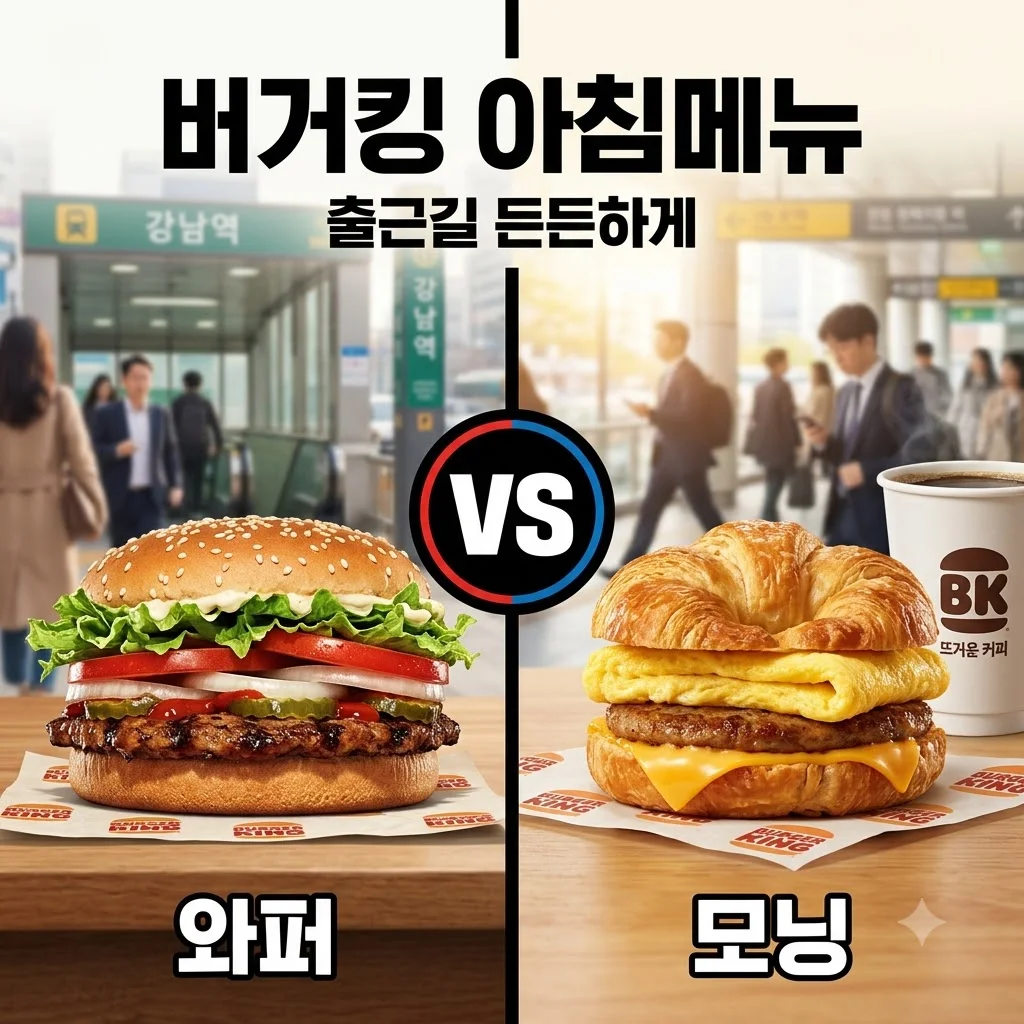 버거킹 아침메뉴 추천 및 시간! 신메뉴 BLT 오믈렛 크루아상 가격 총정리
