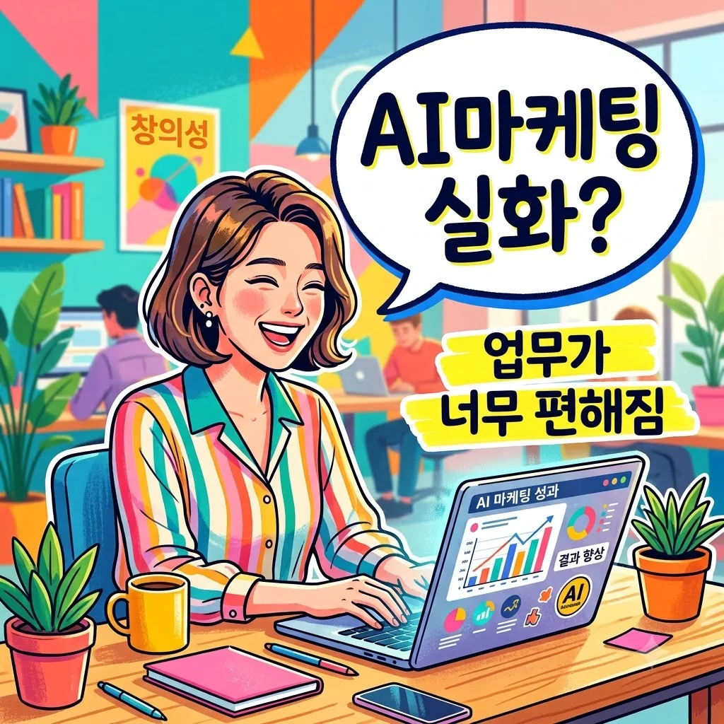 AI마케팅, 직접 도입해보고 느낀 '진짜' 효율... 이거 모르면 손해입니다