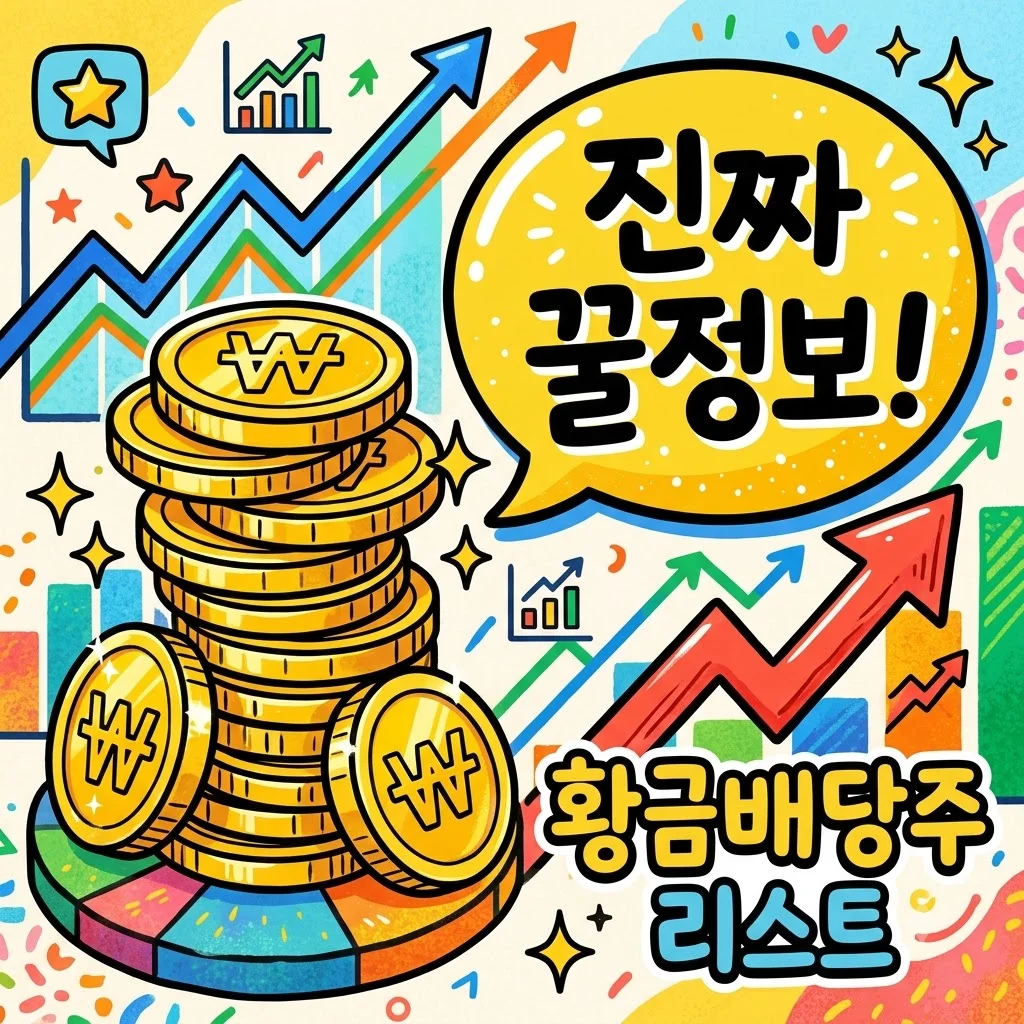 황금배당주 리스트, 2026년 하반기 수익률 10% 넘긴 종목 5개 공개