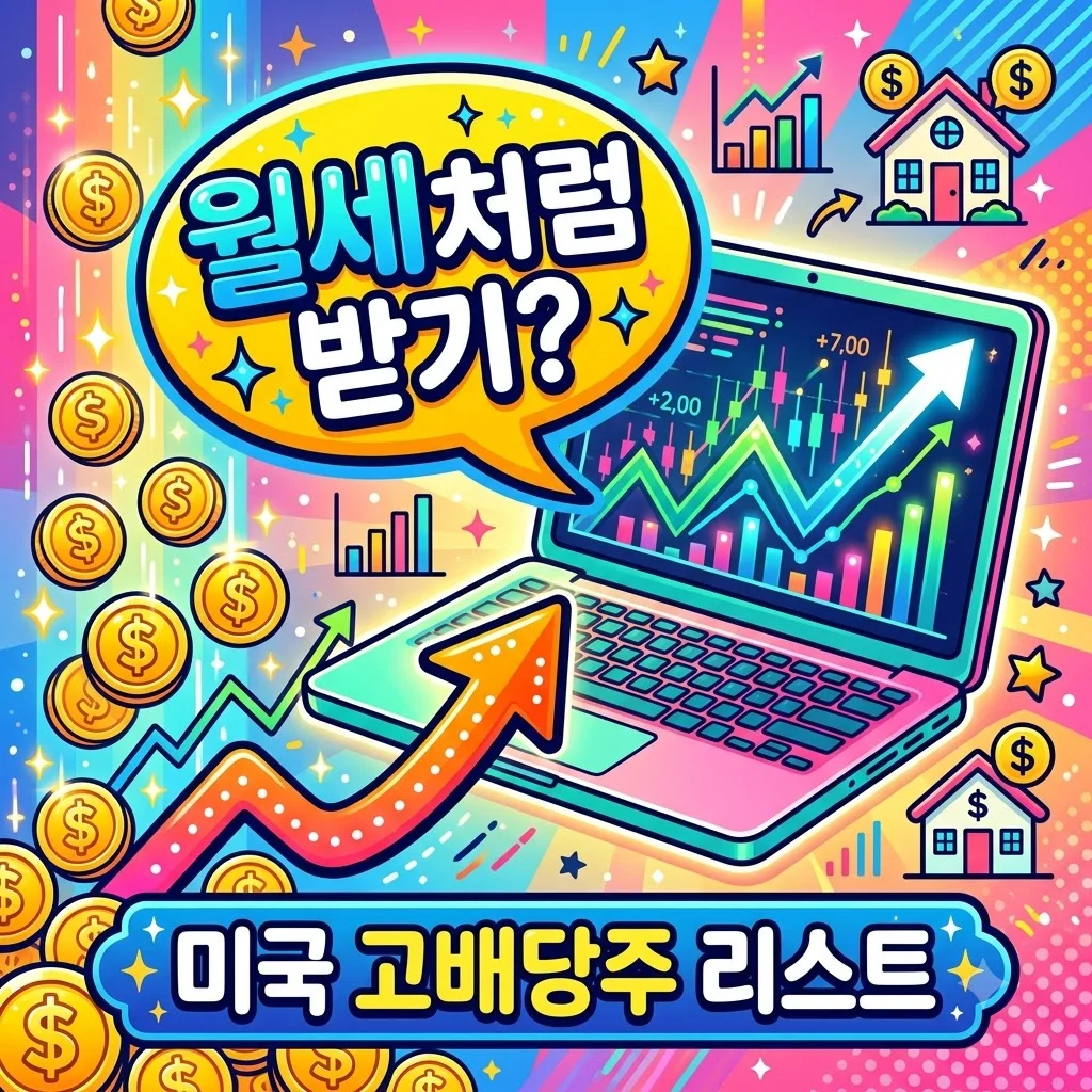 미국 고배당주 리스트, 월 100만원 배당금 만드는 알짜 종목 TOP 5