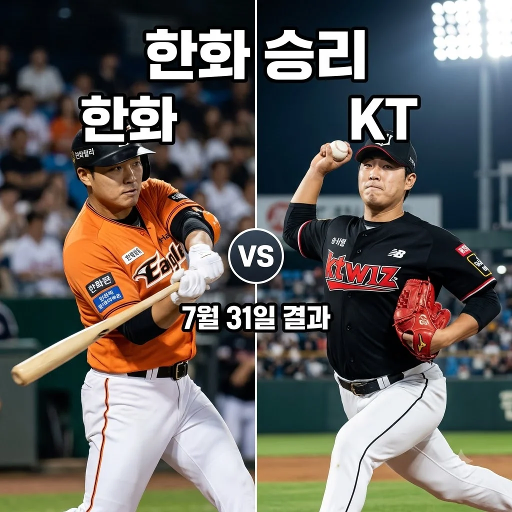 2026년 07월 31일 한화 이글스 kt wiz 경기 결과 및 승패 분석