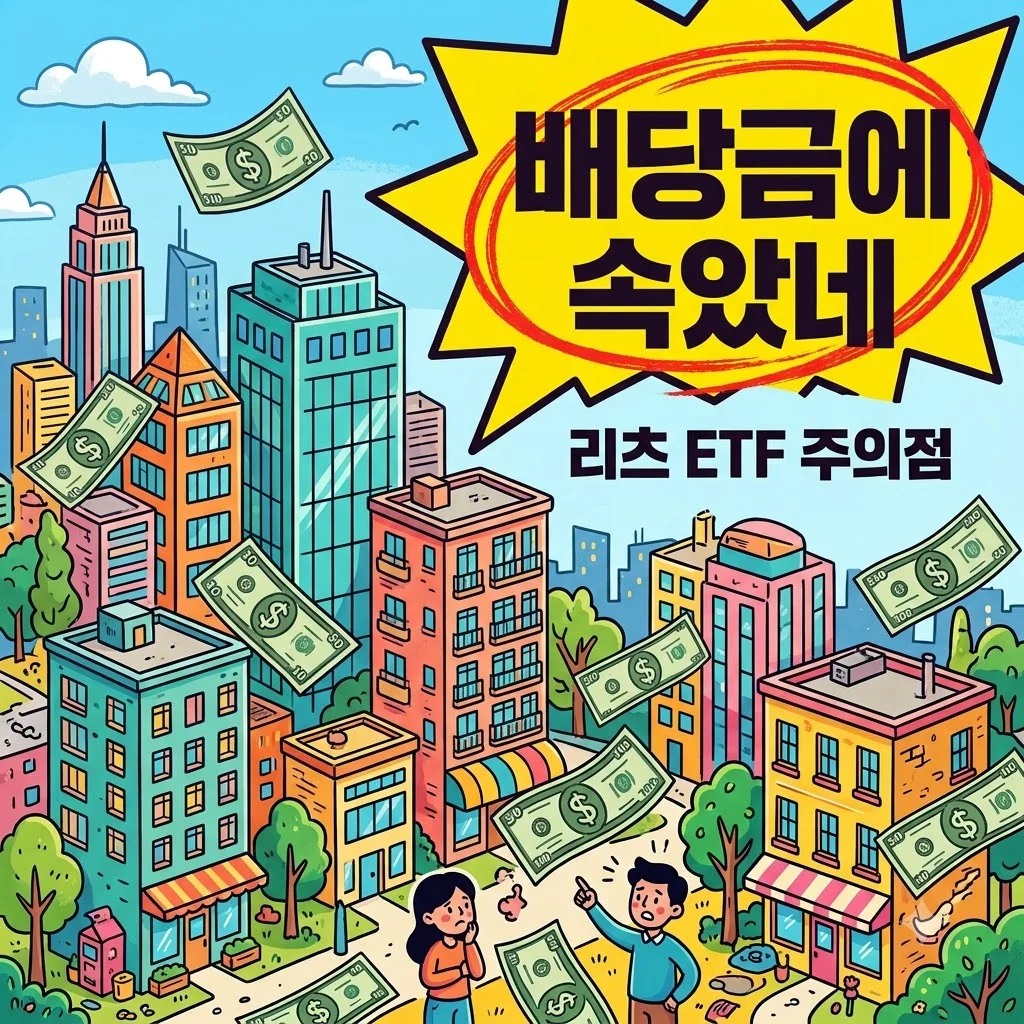 미국 리츠 ETF 배당금만 보고 샀다가 후회한 이유 (진짜 대장주는 따로 있음)