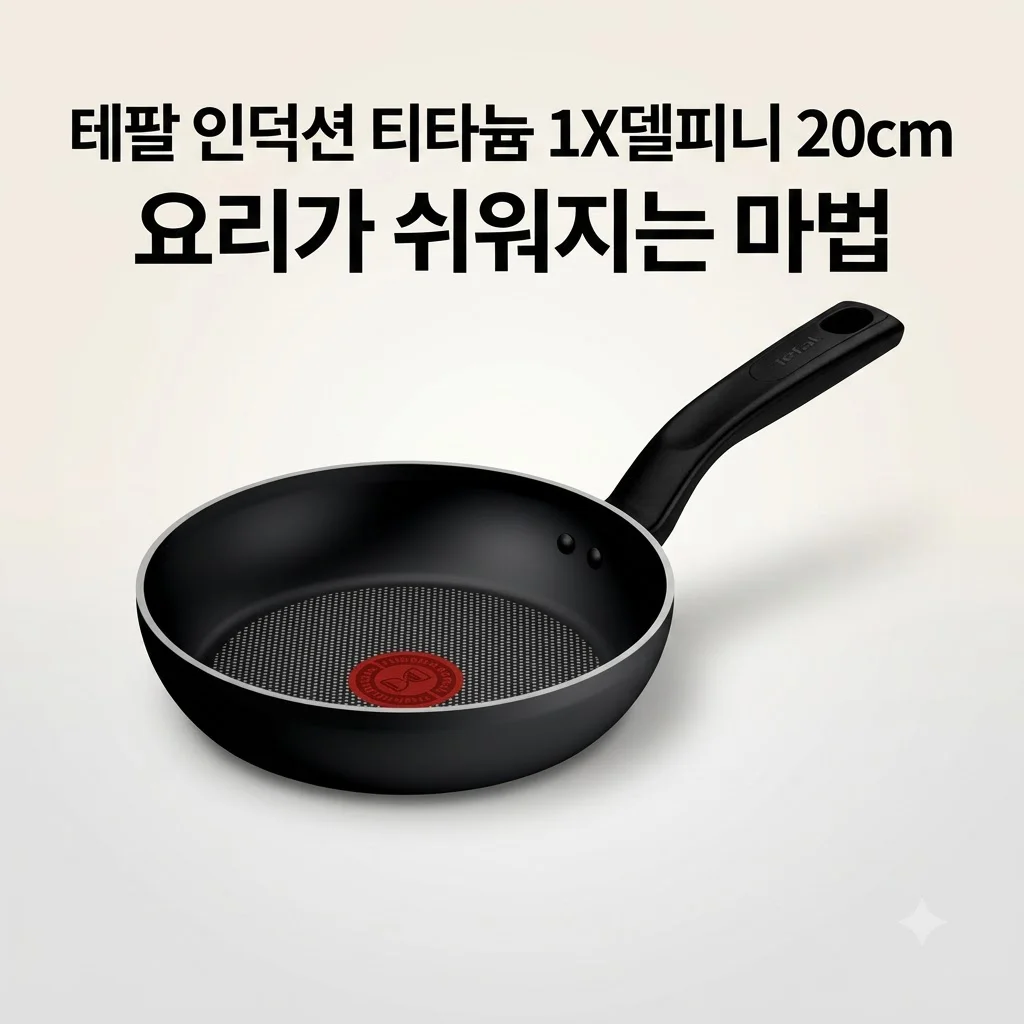 테팔 인덕션 티타늄 1X 델피니 프라이팬 20cm 써보니 요리가 쉬워지는 마법