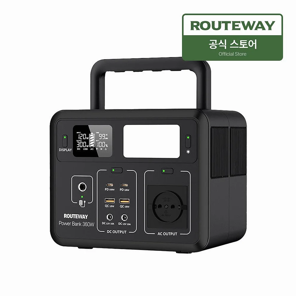 루트웨이 파워뱅크 PB360W 캠핑용 파워뱅크 19.2V 15000mAh 차박낚시용 상세 이미지 3