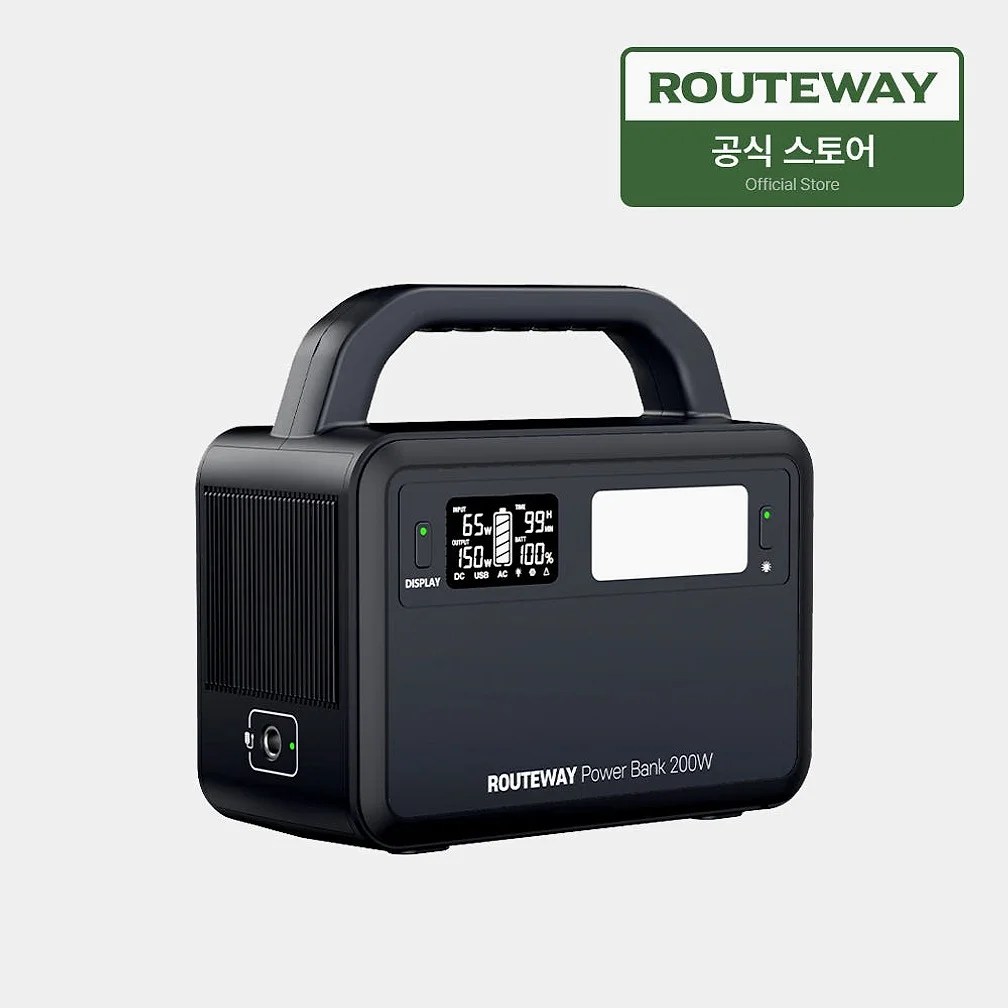 루트웨이 파워뱅크 보조배터리 200W 휴대용 12000mAh 차박 낚시용 PB205W 상세 이미지 3