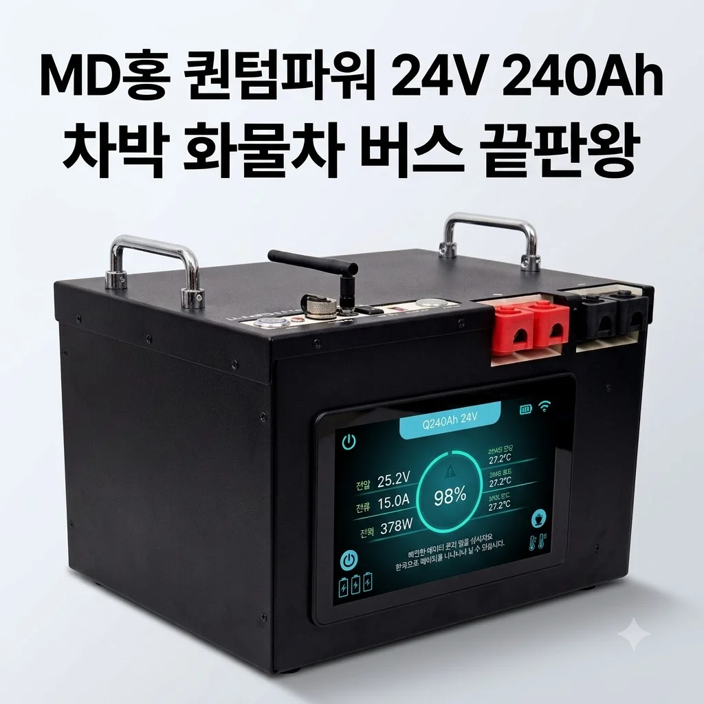 MD홍 파워뱅크 24V 240Ah 퀀텀파워 화물차 버스 차박 끝판왕