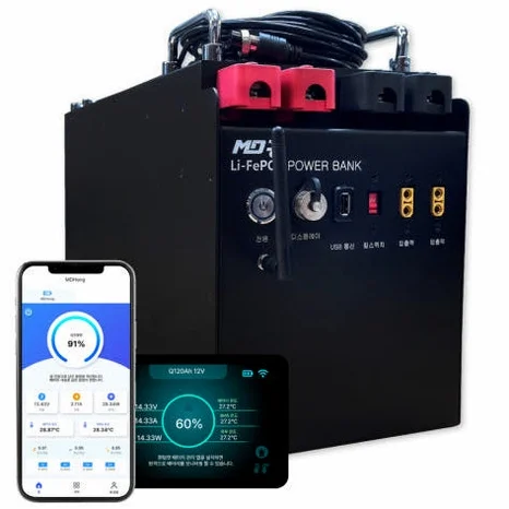 26년신형 MD홍 파워뱅크 12V 300A Q600 퀀텀파워 캠핑용 인산철 배터리 상세 이미지 2