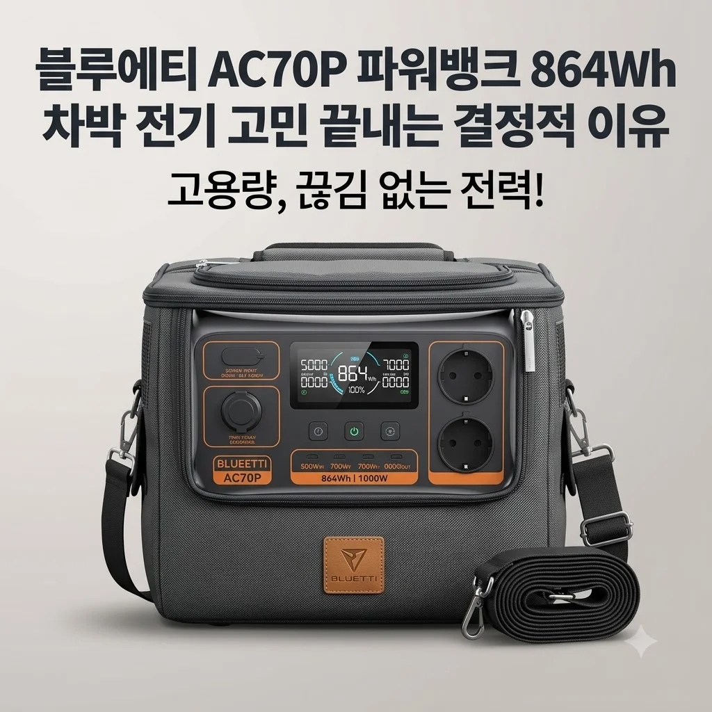 블루에티 AC70P 파워뱅크 864Wh 차박 전기 고민 끝내는 결정적 이유