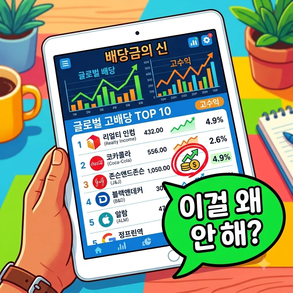 글로벌 고배당주 TOP10, 월급만큼 배당받는 찐종목 리스트