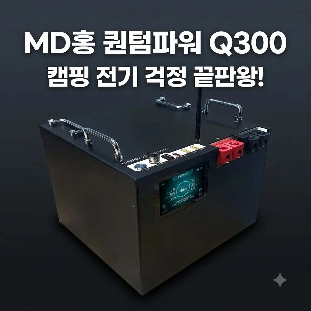 MD홍 파워뱅크 12V 600A Q300 퀀텀파워 캠핑 전기 걱정 끝판왕