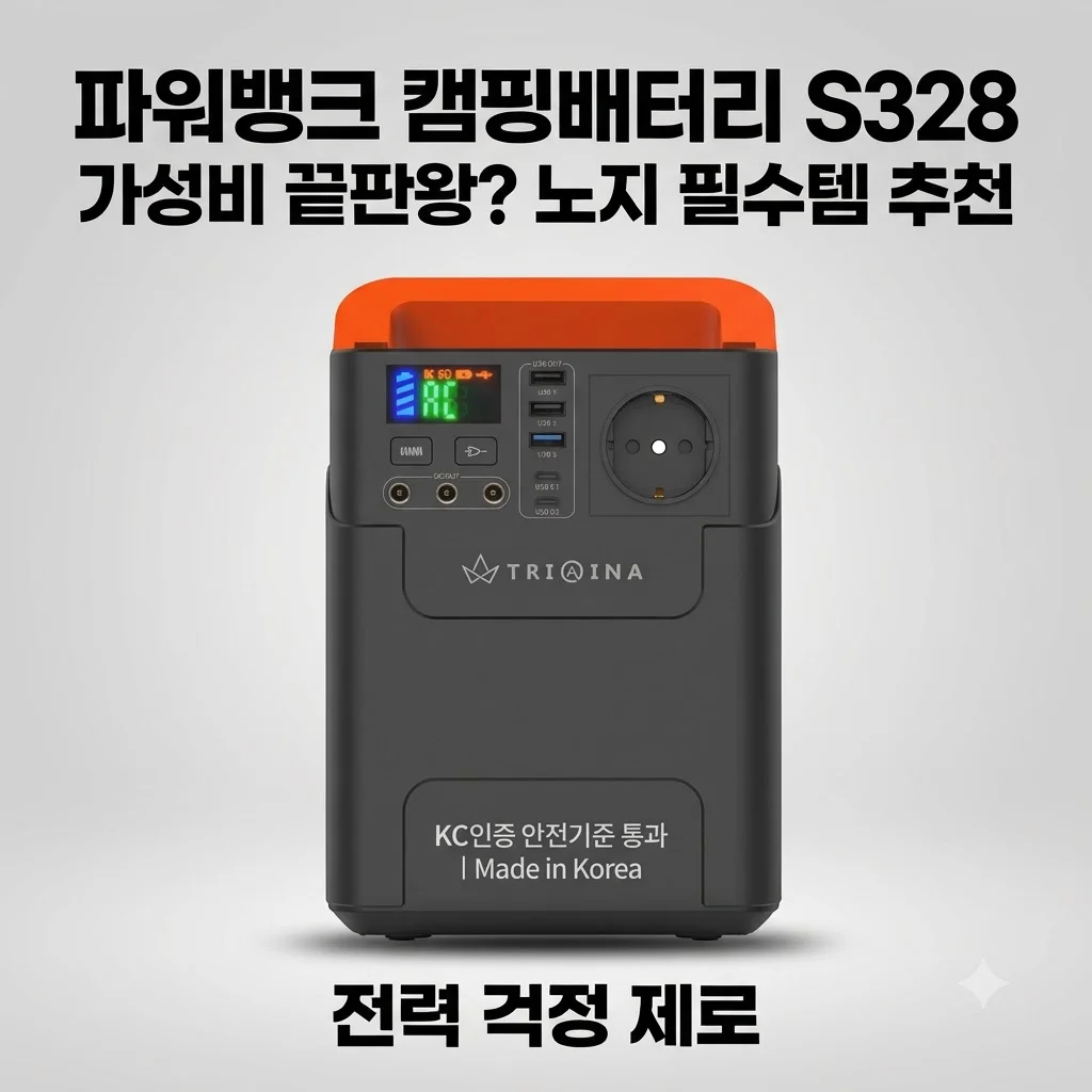 파워뱅크 캠핑배터리 S328 가성비 끝판왕? 노지 캠핑 필수템 추천