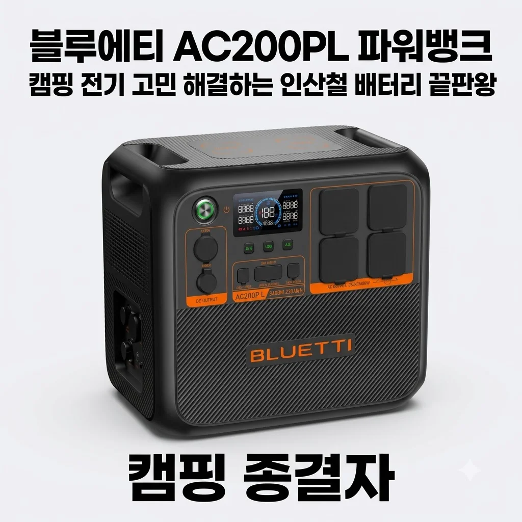 블루에티 AC200PL 파워뱅크 캠핑 전기 고민 해결하는 인산철 배터리 끝판왕