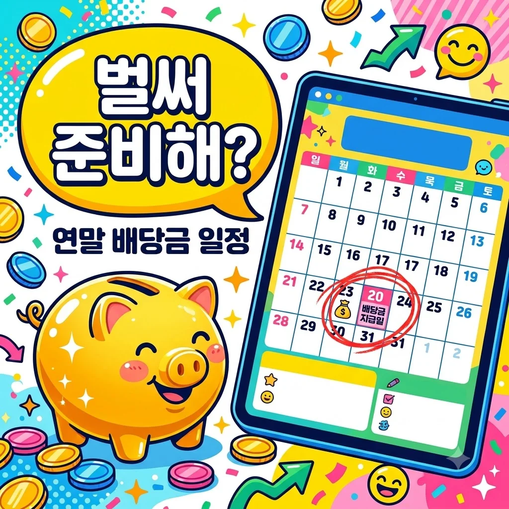 연말 배당금 지급 일정, 지금 준비 안 하면 무조건 손해 보는 이유