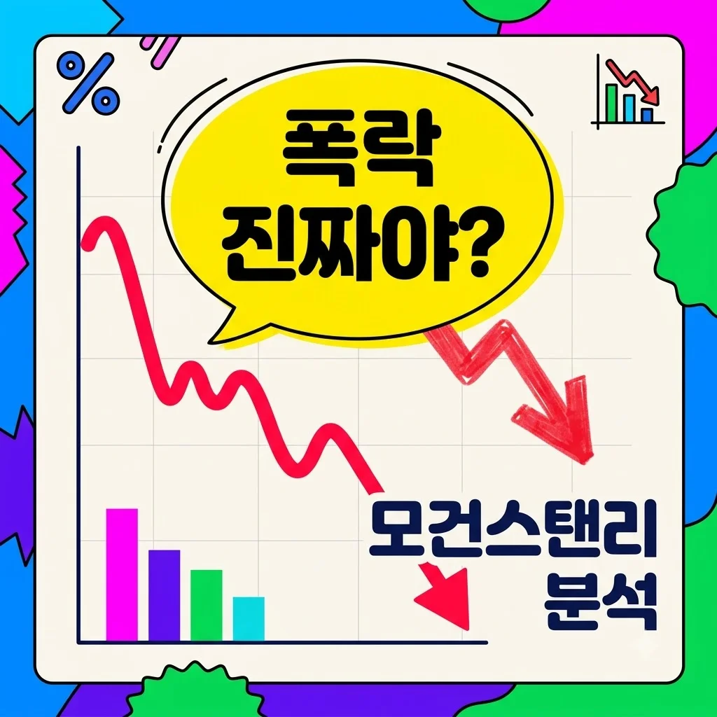 모건스탠리 리포트 삼성전자 SK하이닉스 폭락? 직접 분석해보니 의외였던 점