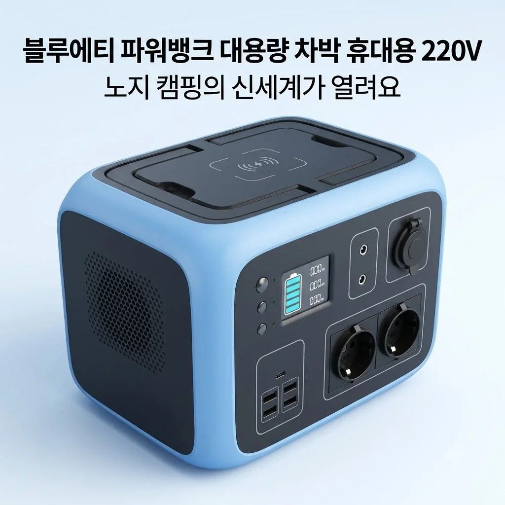 블루에티 파워뱅크 대용량 차박 휴대용 220V, 노지 캠핑의 신세계가 열려요