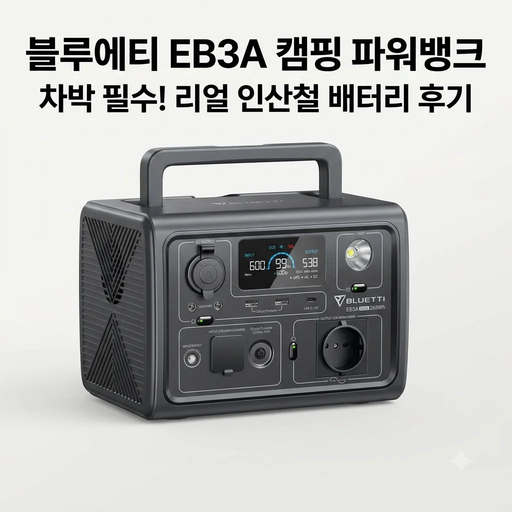 블루에티 EB3A 파워뱅크 블루예티 인산철 배터리 캠핑 차박 필수템 후기