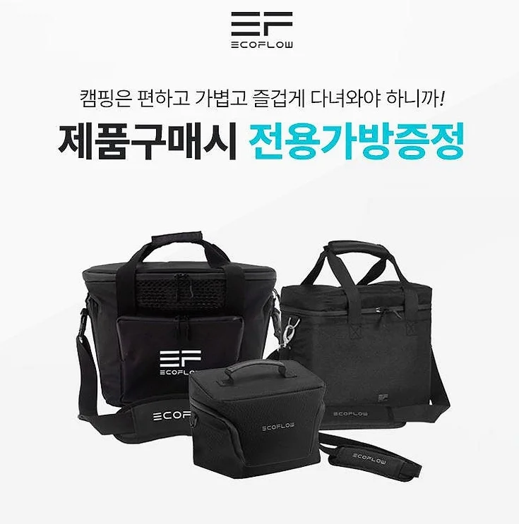 에코플로우 델타2 맥스 인산철 배터리 올인원 캠핑 차박 가방 세트 상세 이미지 6