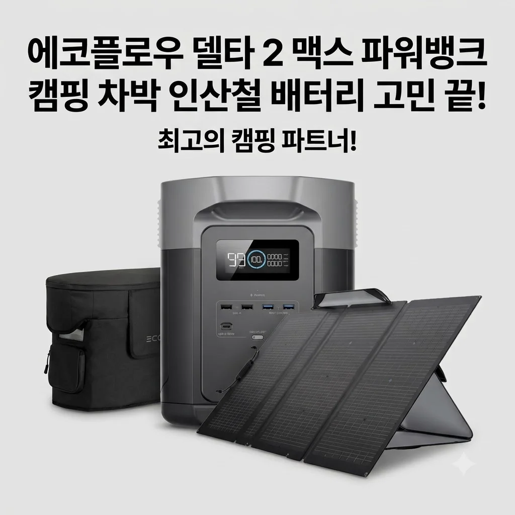 에코플로우 델타 2 맥스 파워뱅크 캠핑 차박 인산철 배터리 고민 끝!