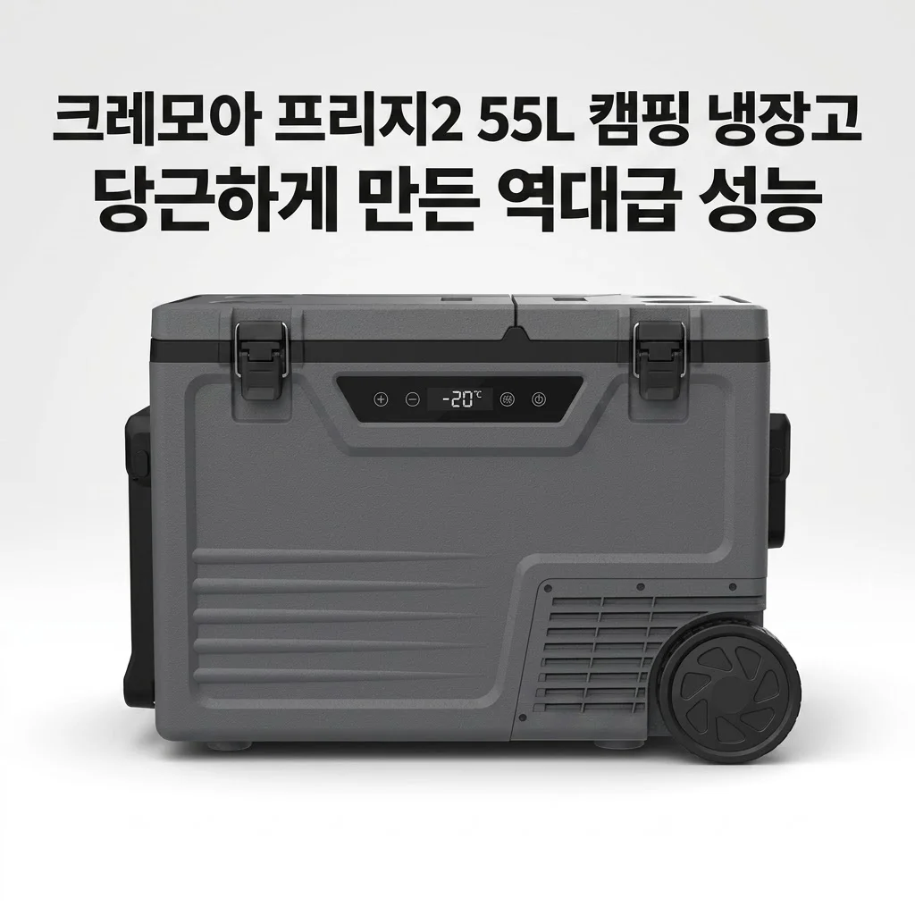 크레모아 프리지2 55L 캠핑 냉장고, 아이스박스 당근하게 만든 역대급 성능