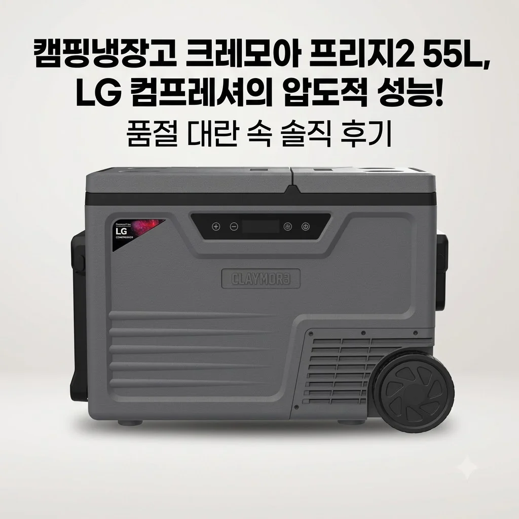 캠핑냉장고 크레모아 프리지2 55L, LG 컴프레셔의 압도적 성능! 품절 대란 속 솔직 후기
