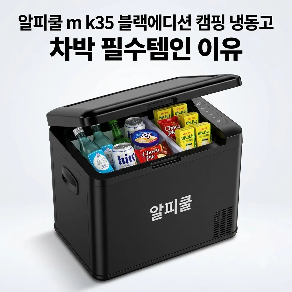 알피쿨 냉장고 m k35 블랙에디션 캠핑 냉동고, 차박 필수템인 이유