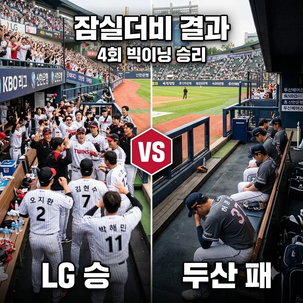 2026년 08월 02일 LG 트윈스 두산 베어스 결과! 4회 빅이닝 승부처 분석