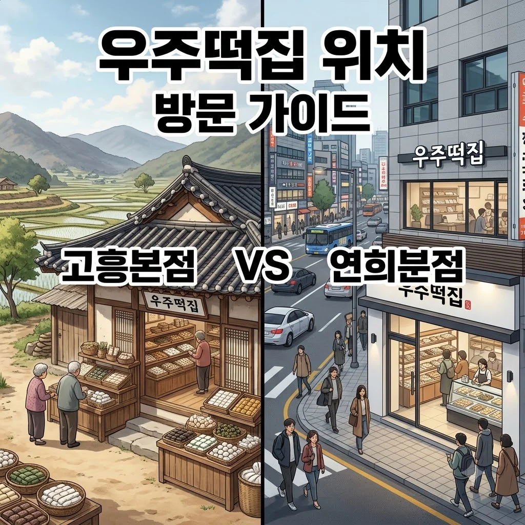 우주떡집 위치 및 예약 방법 총정리! 고흥 1호점 연희동 2호점 완벽 가이드
