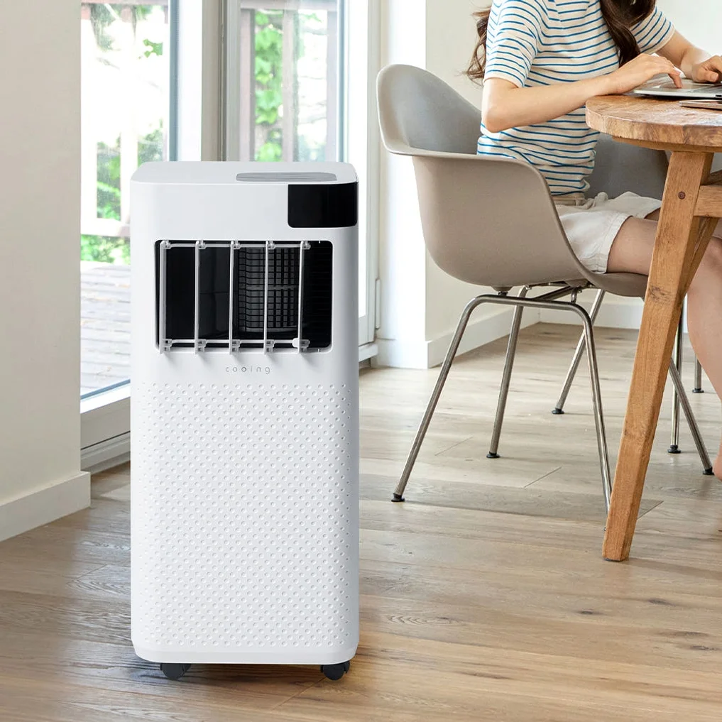 쿠잉 스마트 이동식에어컨 ACP-S9000W 미니 소형 작은방 가정용 캠핑 실외기없는이동형 상세 이미지 2