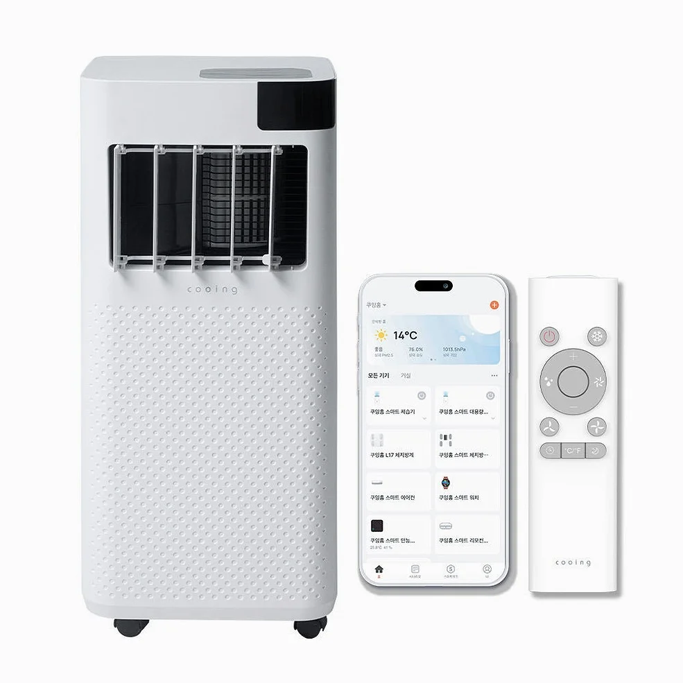 쿠잉 스마트 이동식에어컨 ACP-S9000W 미니 소형 작은방 가정용 캠핑 실외기없는이동형 상세 이미지 5