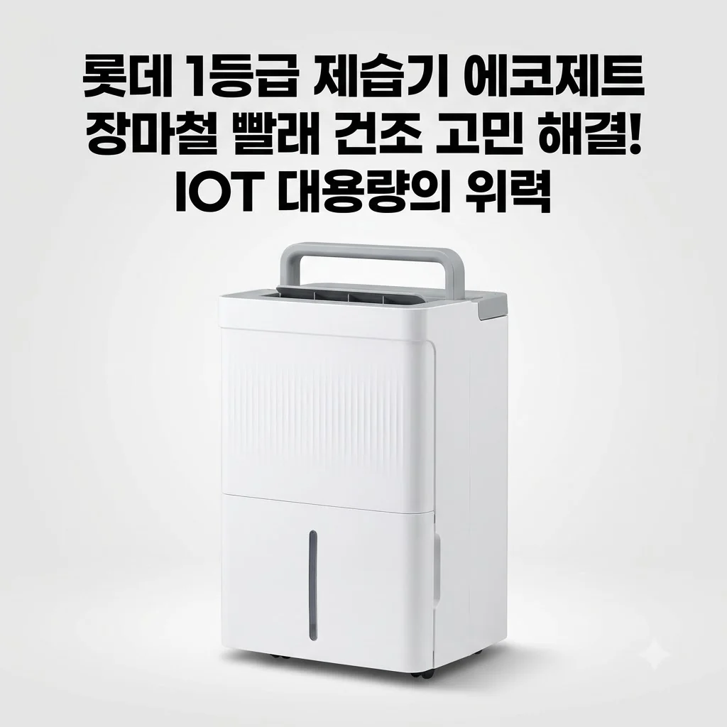 롯데 1등급 제습기 에코제트, 장마철 빨래 건조 고민 해결! IOT 대용량의 위력