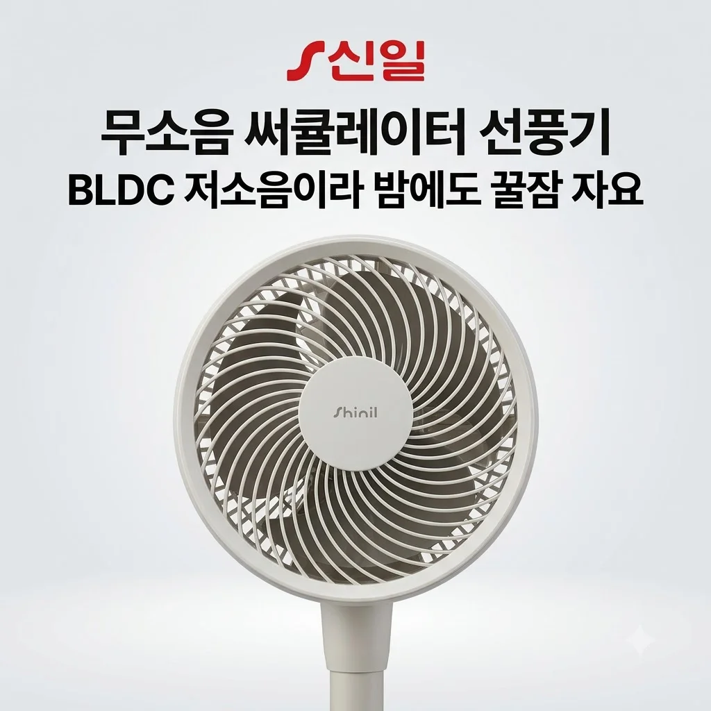 신일 무소음 써큘레이터 선풍기 BLDC 저소음이라 밤에도 꿀잠 자요