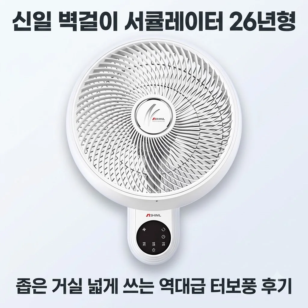 신일 벽걸이 서큘레이터 26년형, 좁은 거실 넓게 쓰는 역대급 터보풍 후기