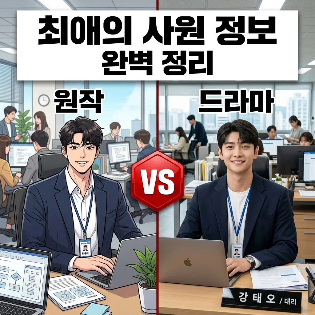 최애의 사원 기본정보 등장인물 출연진 OTT 원작 웹툰 완벽 정리